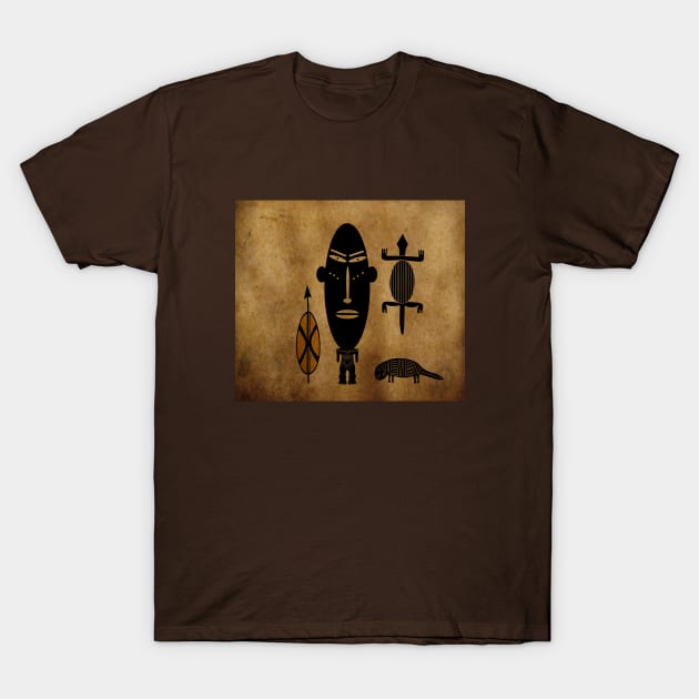 african tribal art T-Shirt by omitay